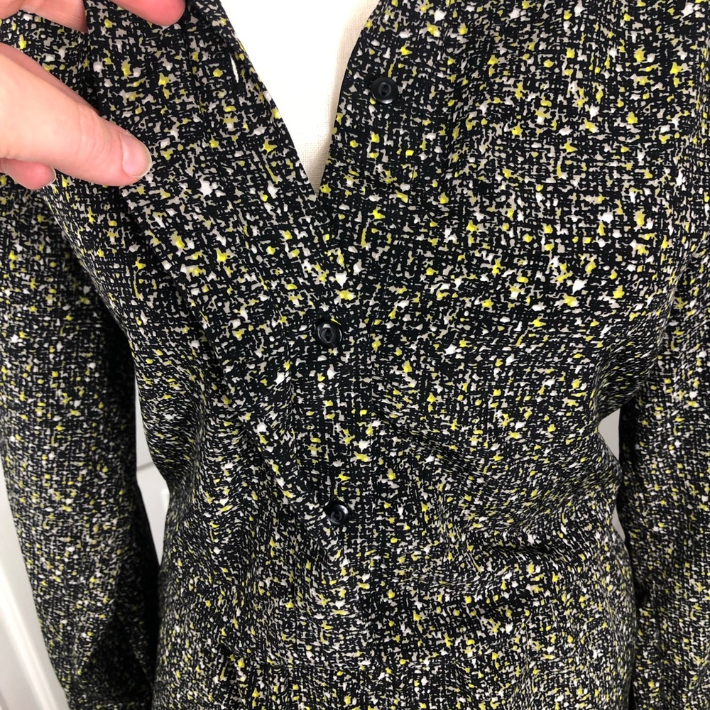GAP Silky Button-Down Shirt Dress w/Pockets - Picture 3 of 12